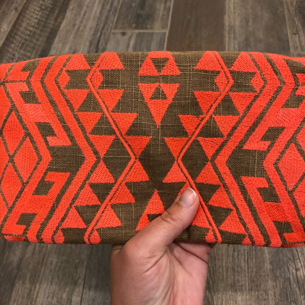 ‘Limited Edition’ Pink & Tan Boho Clutch Wristlet - Picture 5 of 6